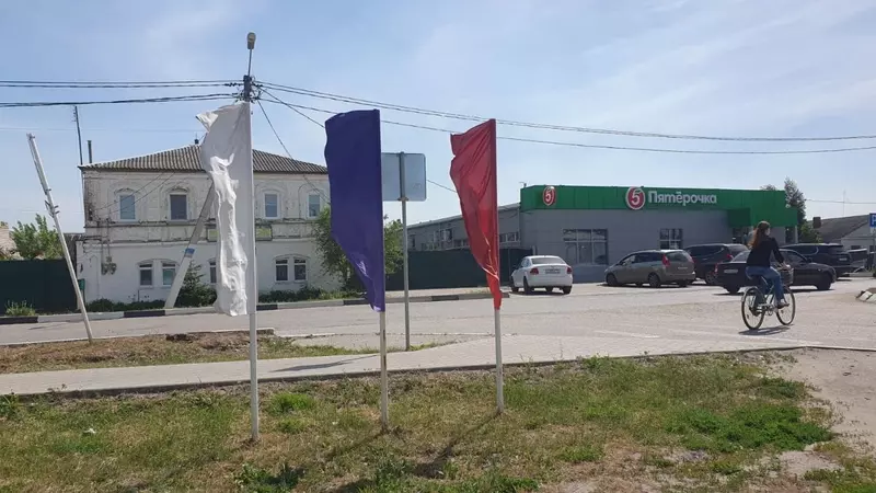 «Цвет фиолетовый, а не синий»: белгородка поспорила с главой округа из-за флага