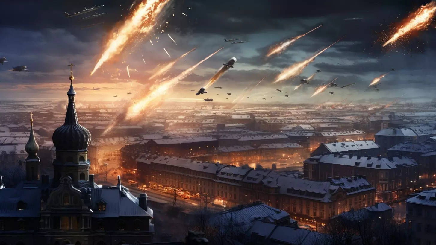 В небе над Белгородом раздались взрывы