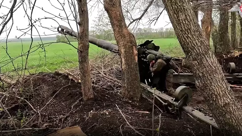 В Минобороны показали кадры уничтожения миномётов ВСУ в белгородском приграничье