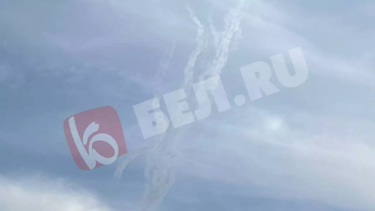 Результат работы ПВО в Белгороде попал на видео