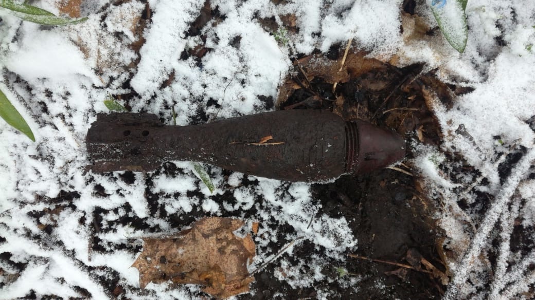 В Белгородском районе в лесополосе нашли миномётную мину