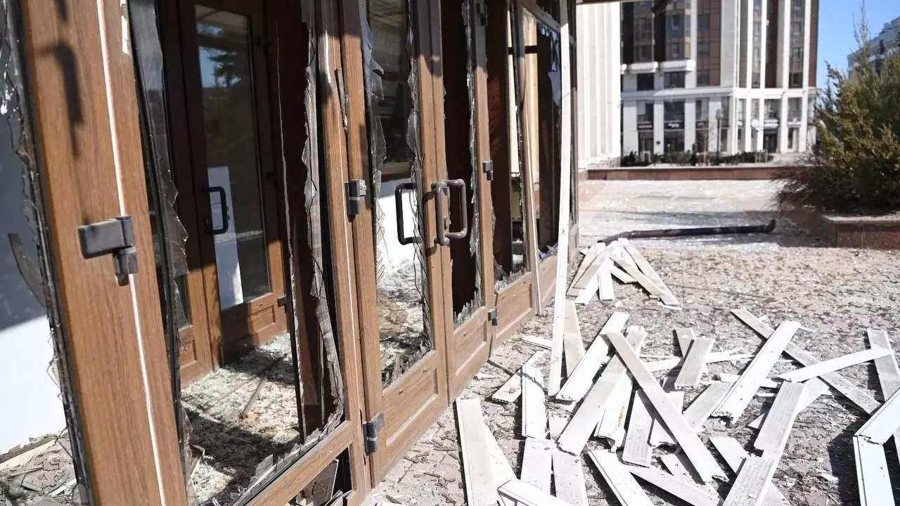 Атака беспилотника на мэрию Белгорода