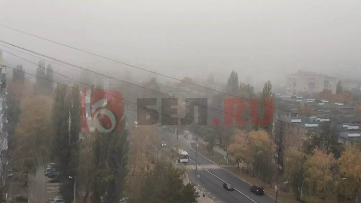 туманное утро в Белгороде