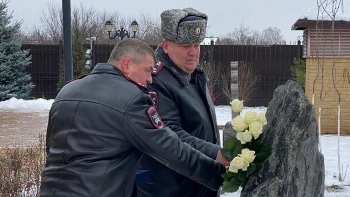 В Белгородской области освятили мемориальный камень жертвам ДТП