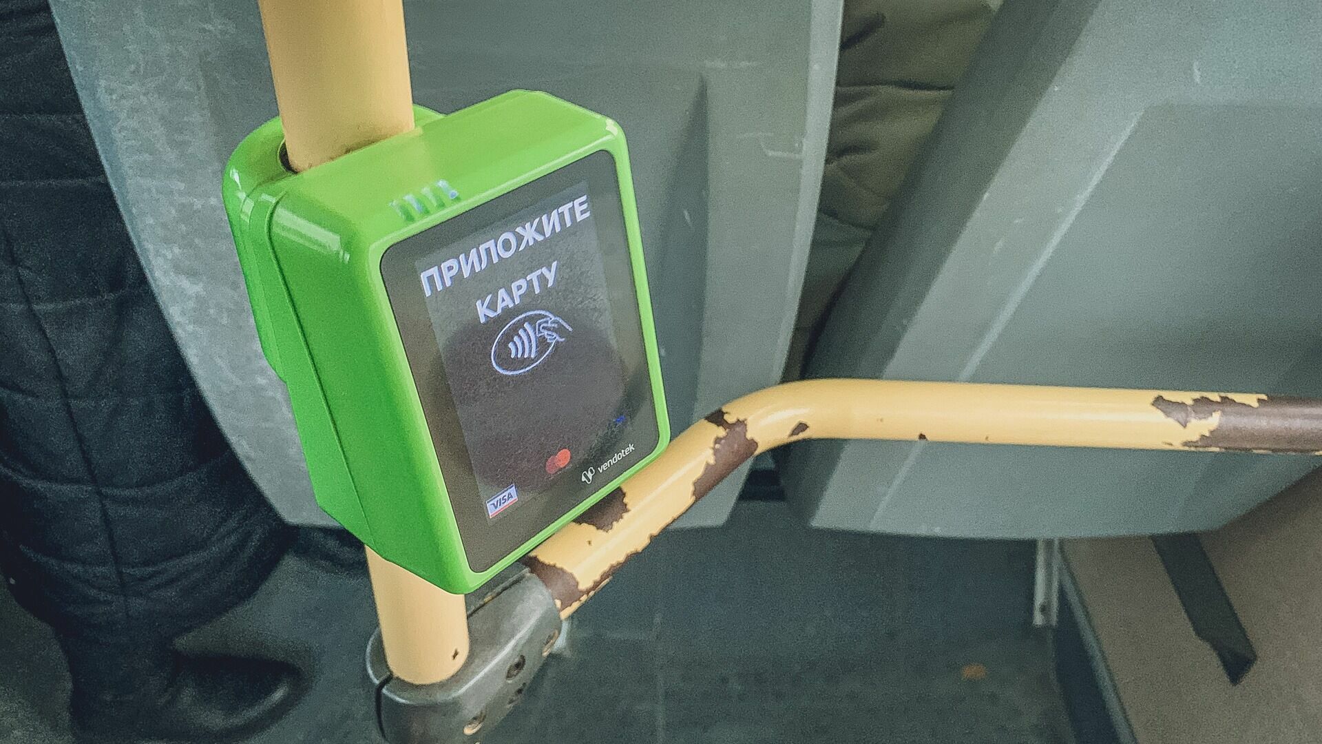Новый автобус в Белгороде подключили к системе оплаты проезда «вход/выход»