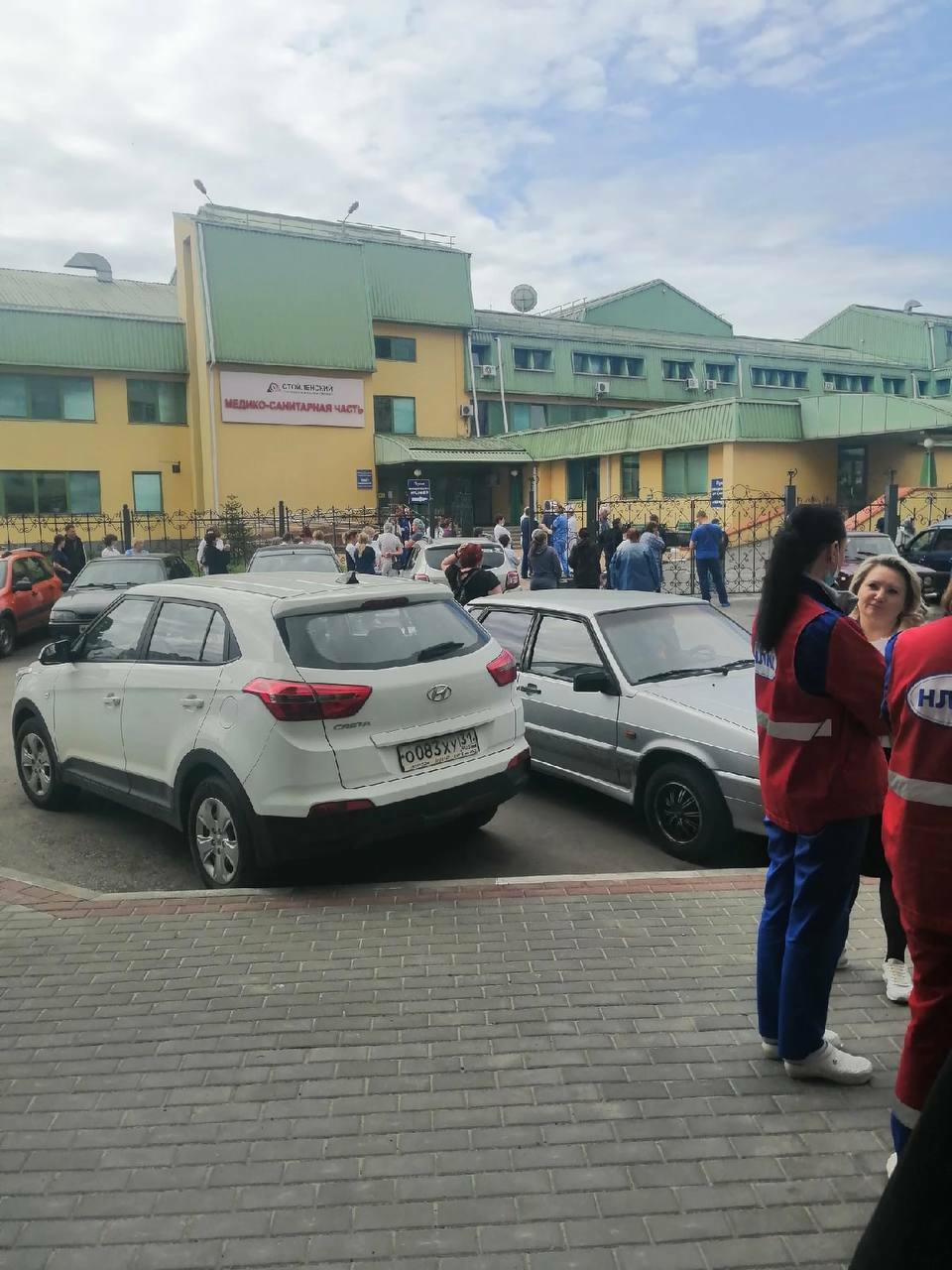 Эвакуация в Стойленской больнице