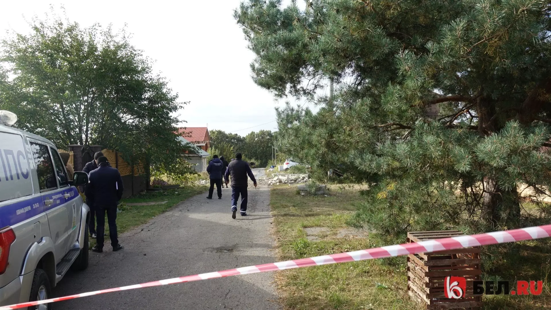 последствия падения беспилотника в Белгороде 12 октября