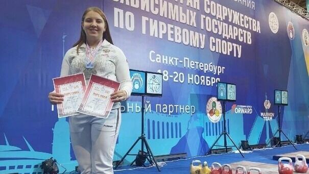 Белгородка завоевала две медали в Чемпионате СНГ по гиревому спорту