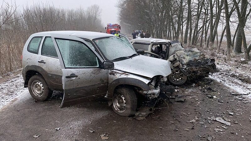Четыре человека погибли в результате лобового столкновения авто под Белгородом