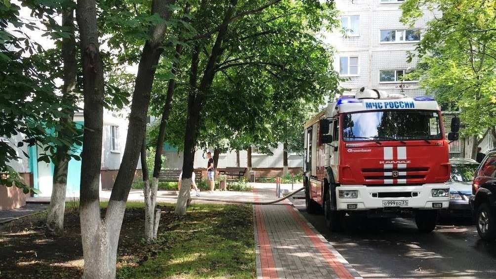 Белгородские пожарные вытащили из огня двоих человек