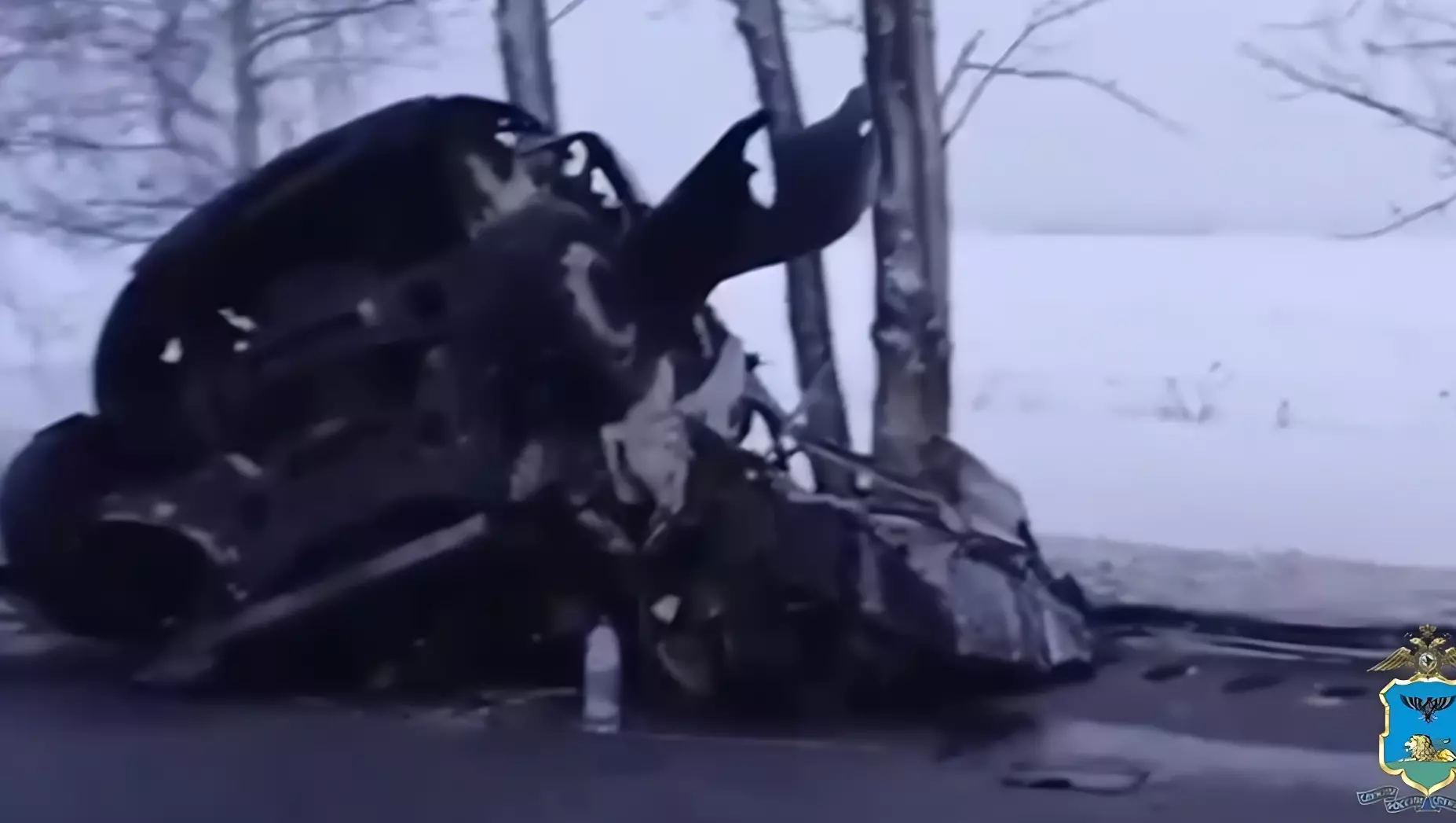 В ГИБДД показали видео с места аварии под Белгородом