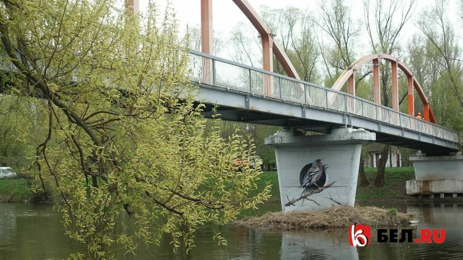 Подсветку моста в  белгородском парке Победы отремонтируют за 2,7 млн рублей