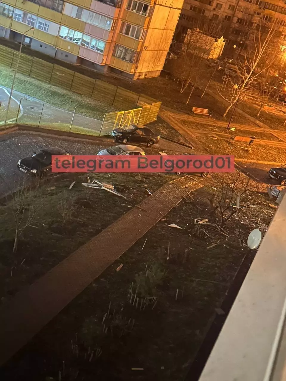 Последствия ночного обстрела Белгорода