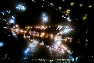 В Белгороде выставили «ёлку» из 78 машин
