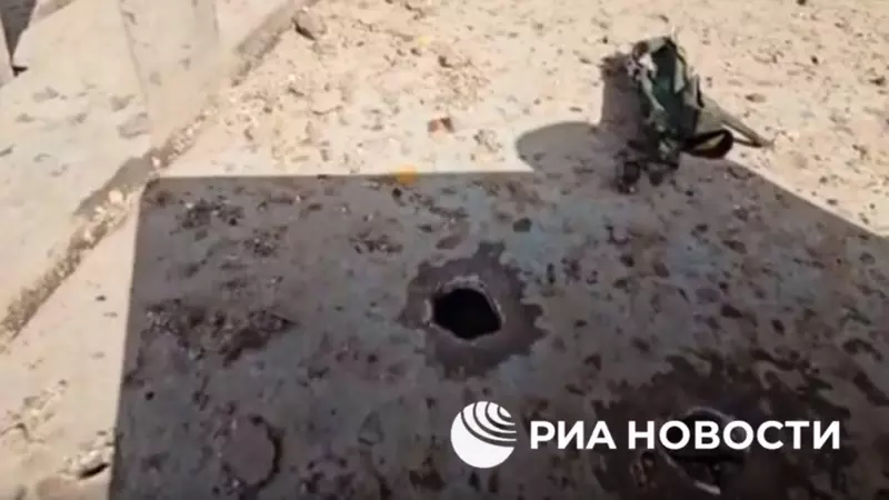 Появилось видео с места атаки дронов-камикадзе под Белгородом