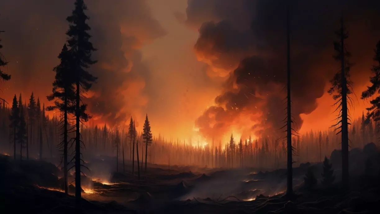 В Белгороде произошёл пожар в урочище Городской лес