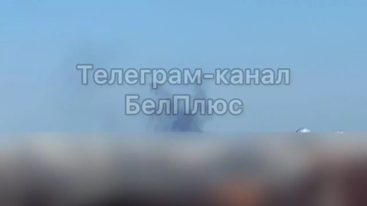 Дым после взрывов в Белгороде