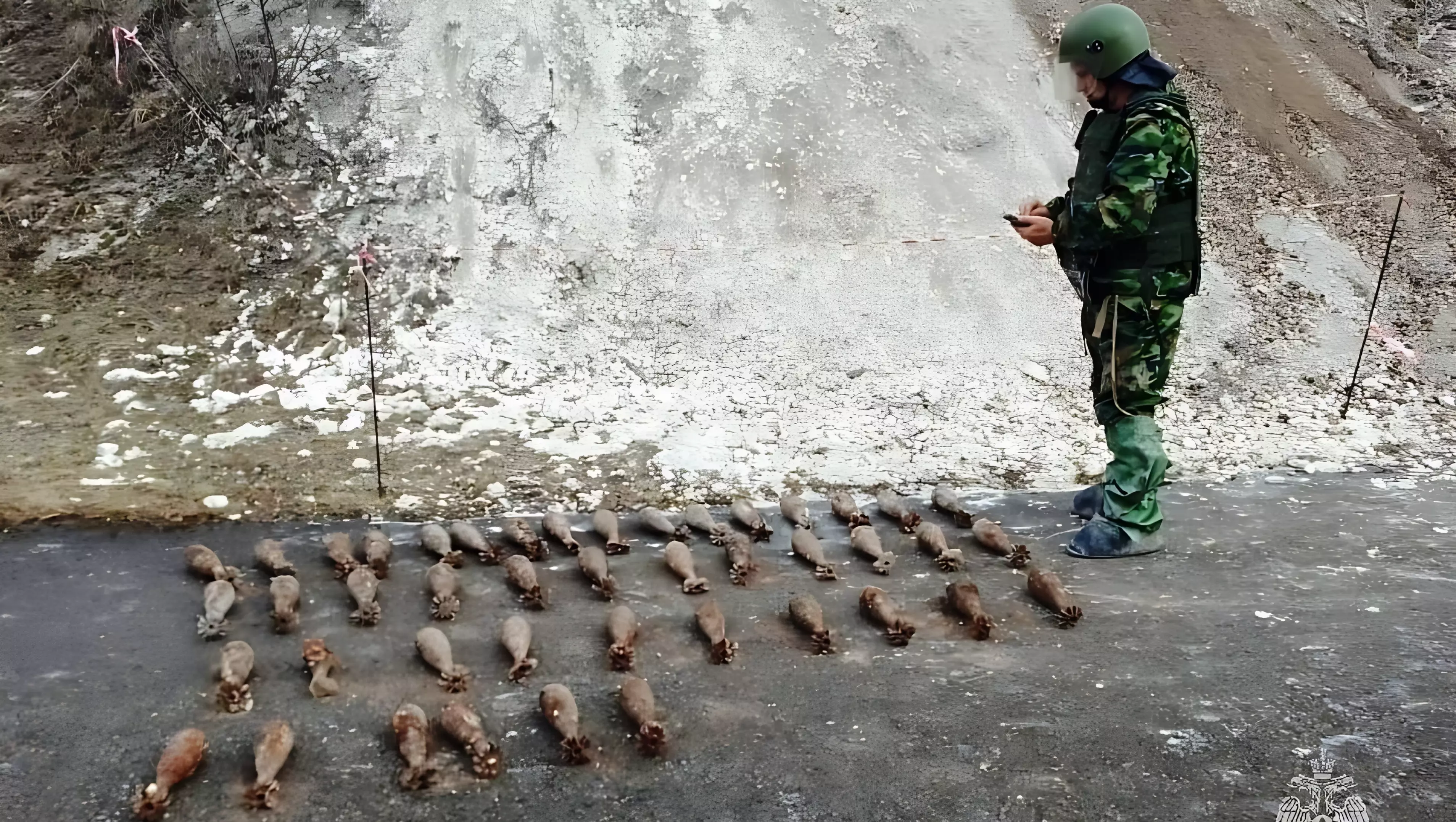 На белгородской велолыжероллерной трассе нашли 170 артиллерийских мин