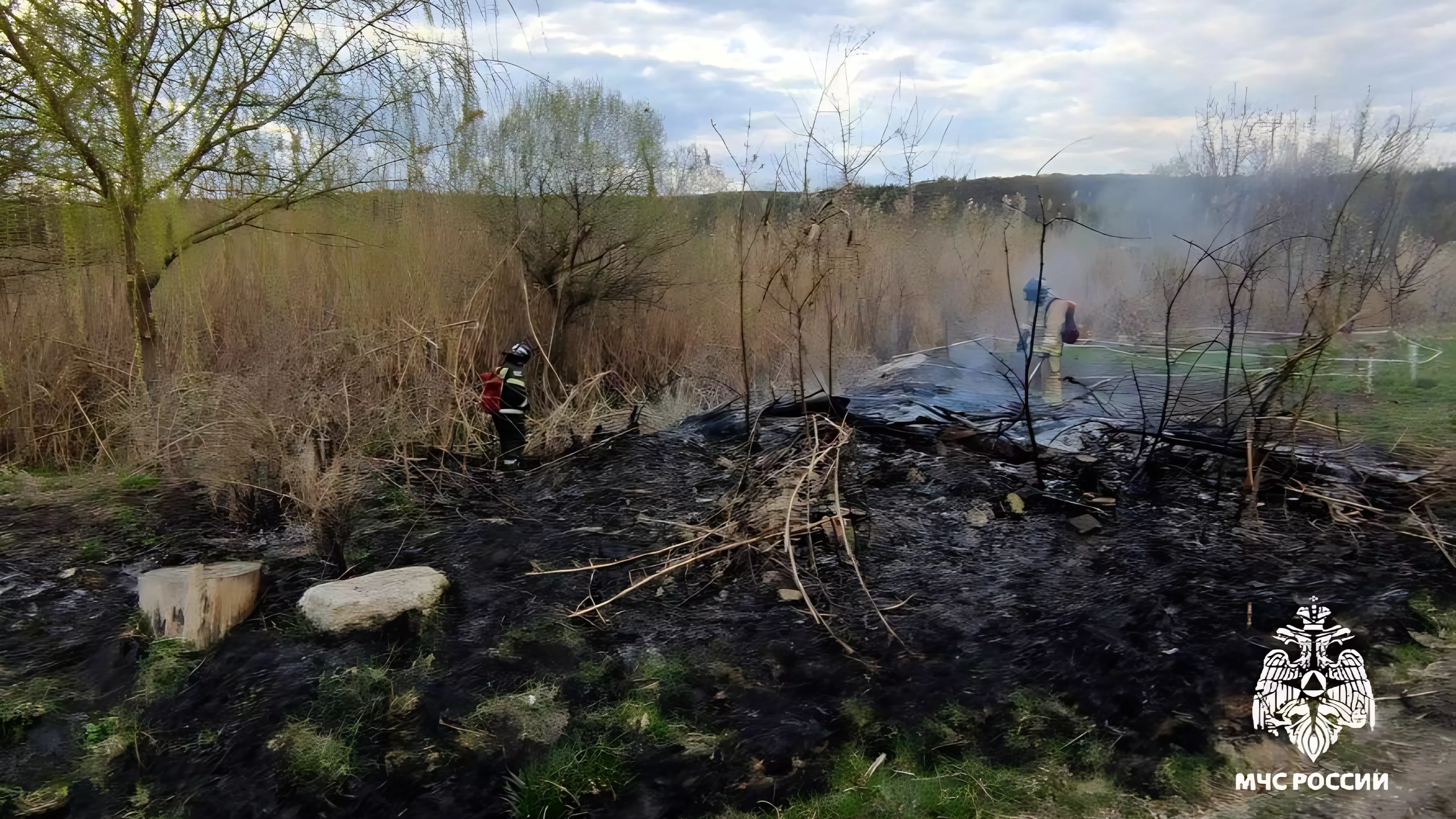 Пожар в Шебекино Белгородской области