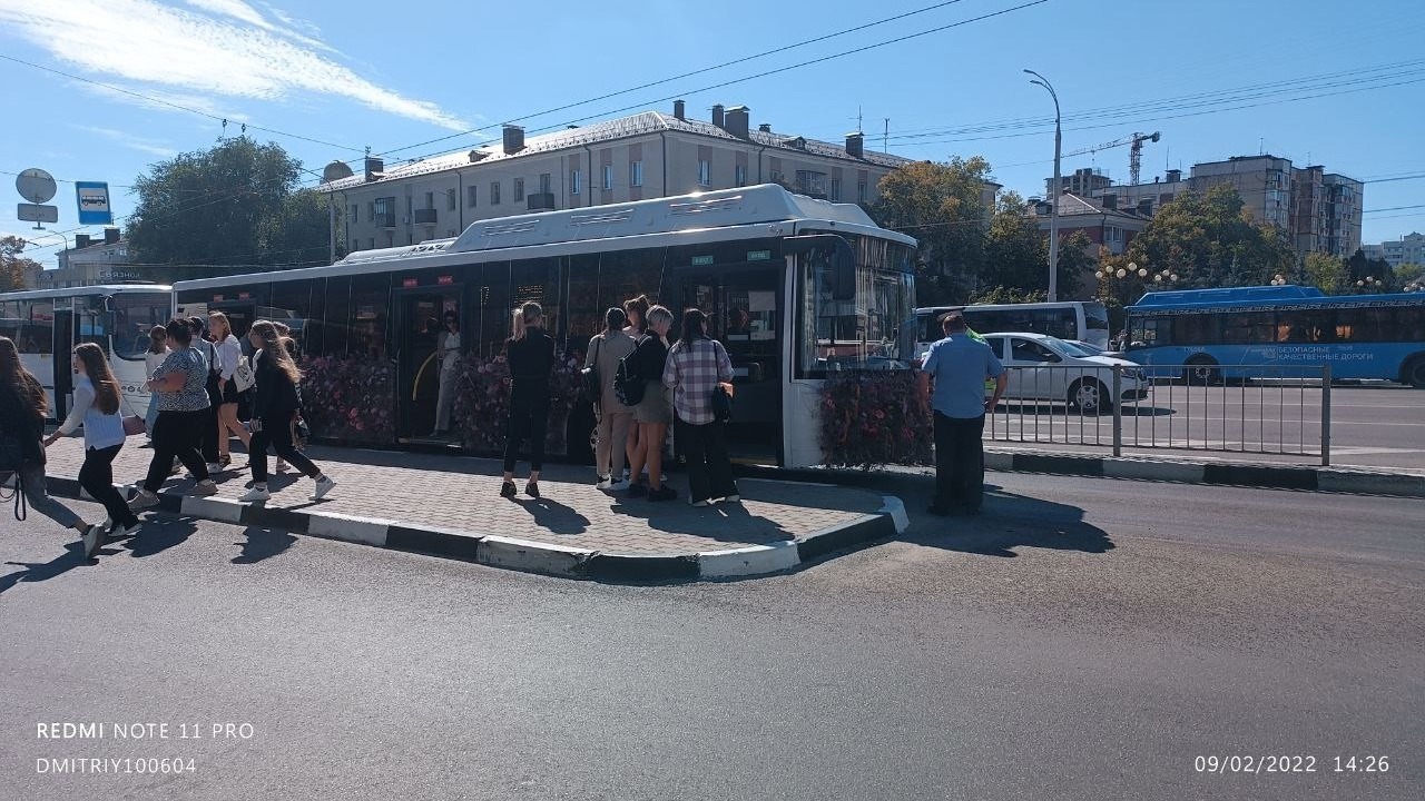 Цветочный автобус на «Родине» в Белгороде остановили гаишники
