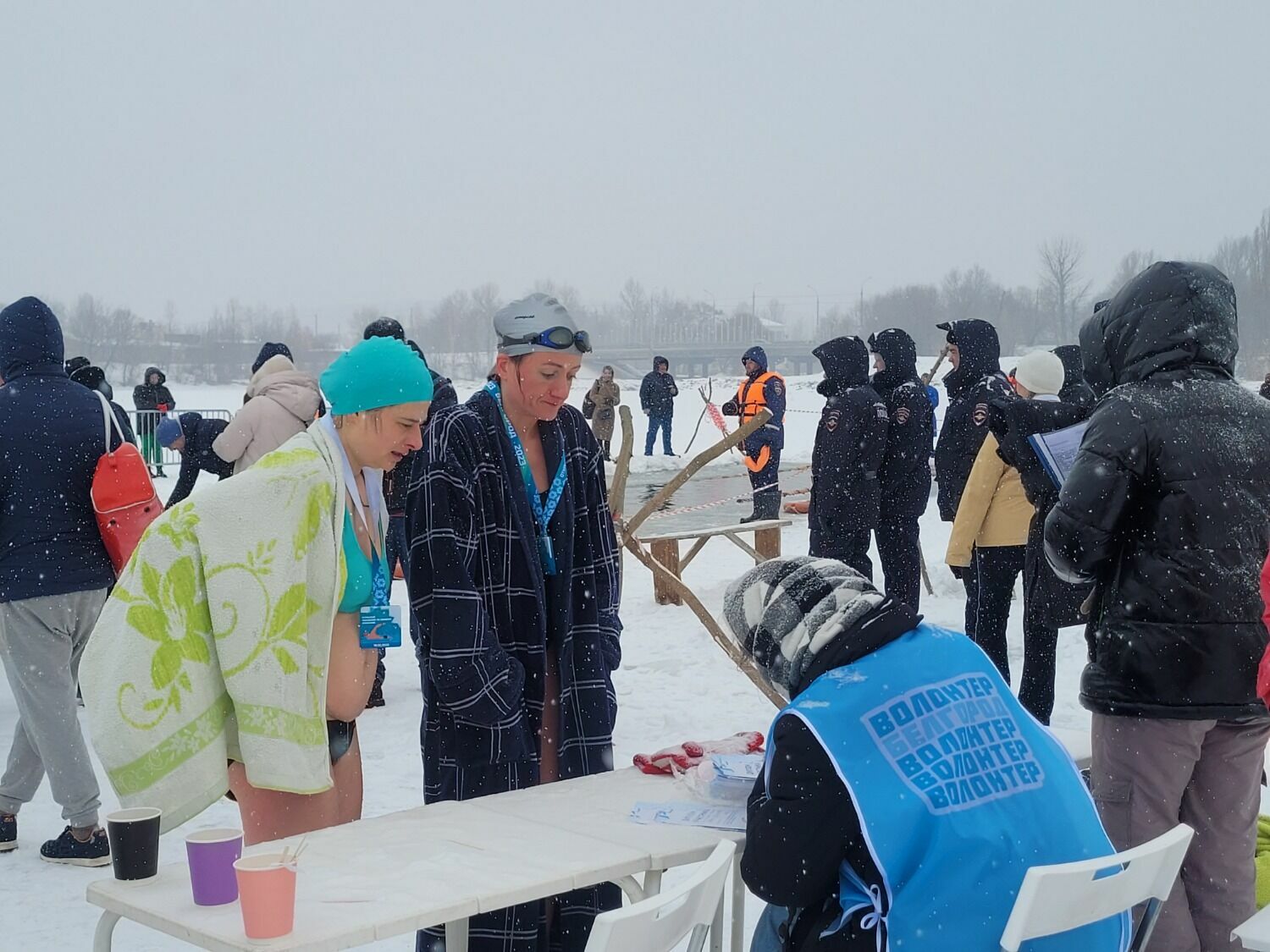Соревнования моржей в Белгороде