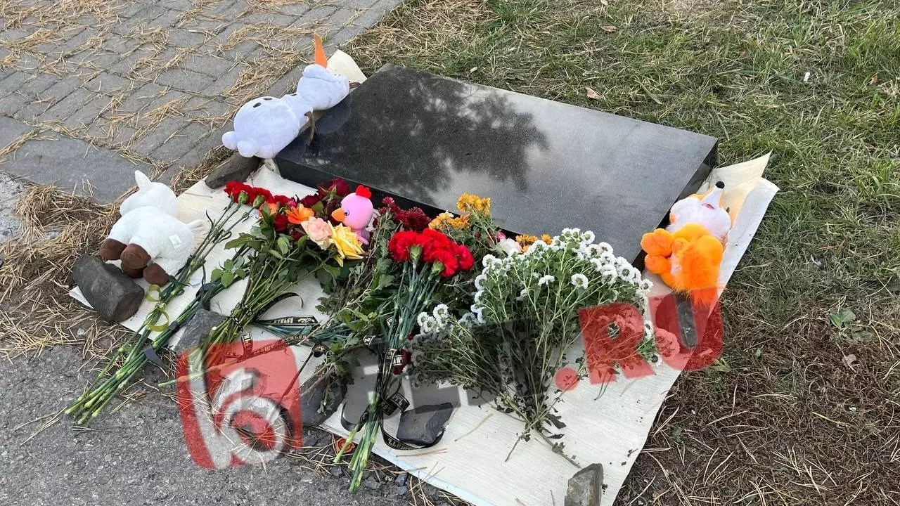 Мемориал на месте трагедии в Белгороде