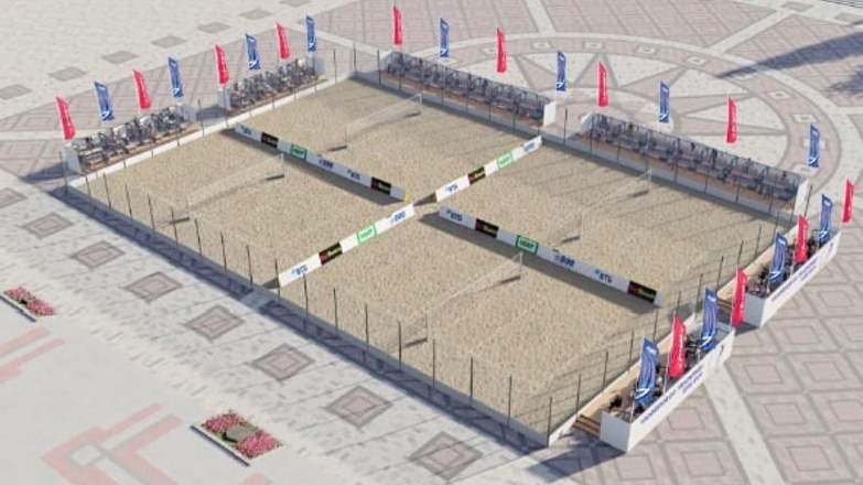 На Соборной площади Белгорода появится волейбольная площадка